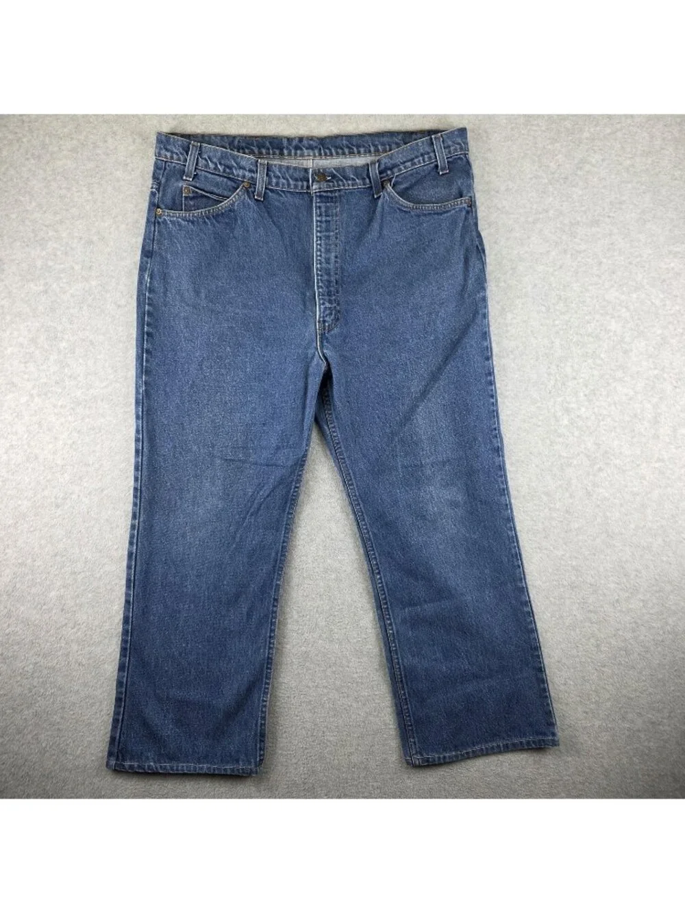Levis 517 Orange Tab Jeans Mens 40x27 Blue Bootcut Medium Wash Denim USA Style